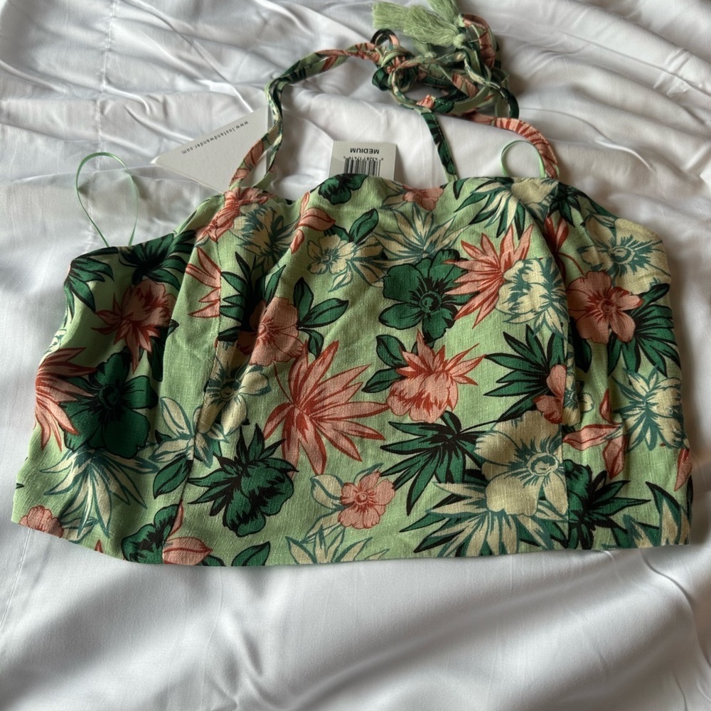 Lost + Wander Floral Camisole - Green and Pink - Picture 9 of 9